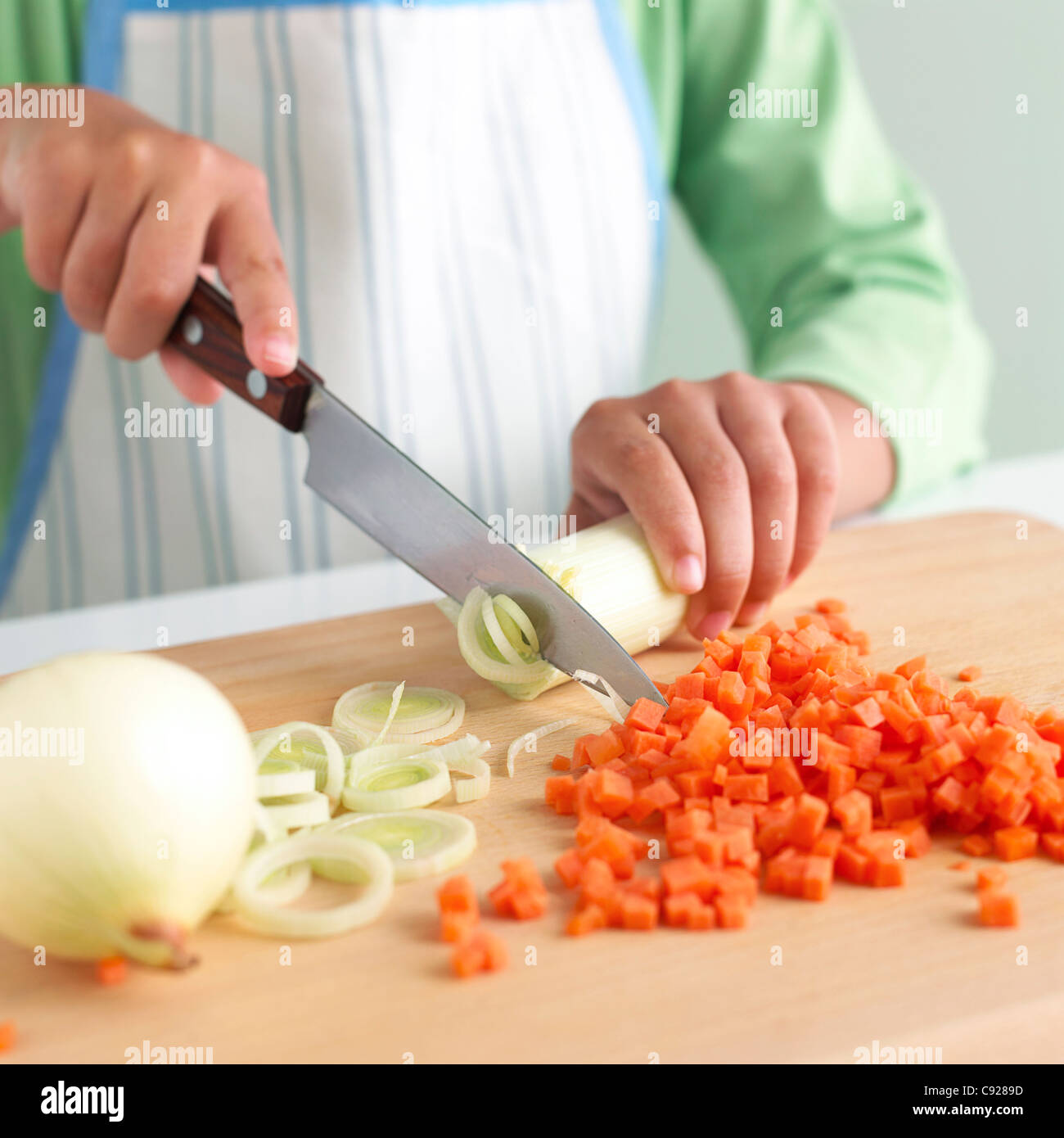 Chopping vegetables stock image. Image of vegetables - 24558805