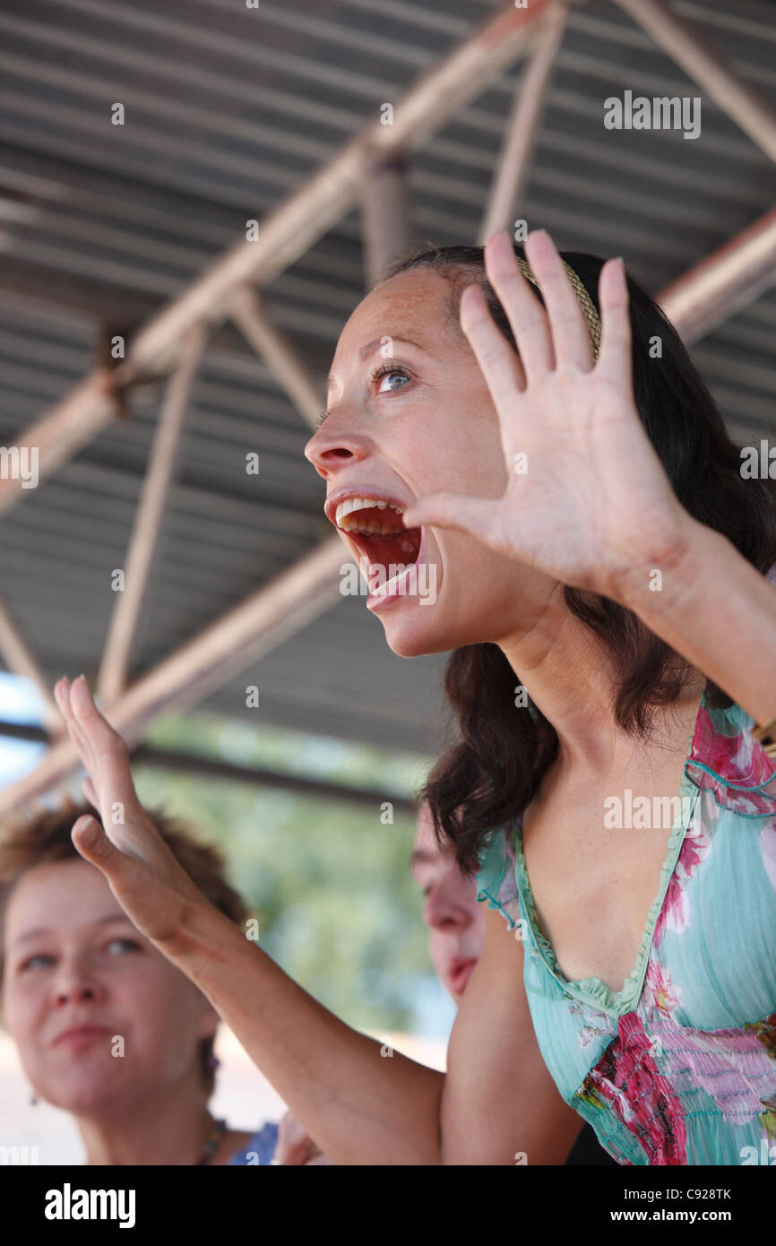 Quirky annual onion eating competition held during the Newent Onion