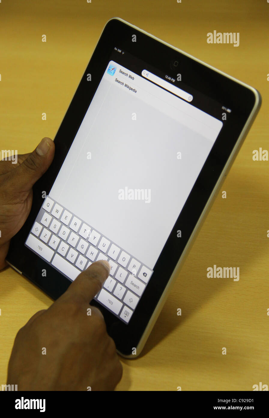 Wikipedia tablet hires stock photography and images Alamy