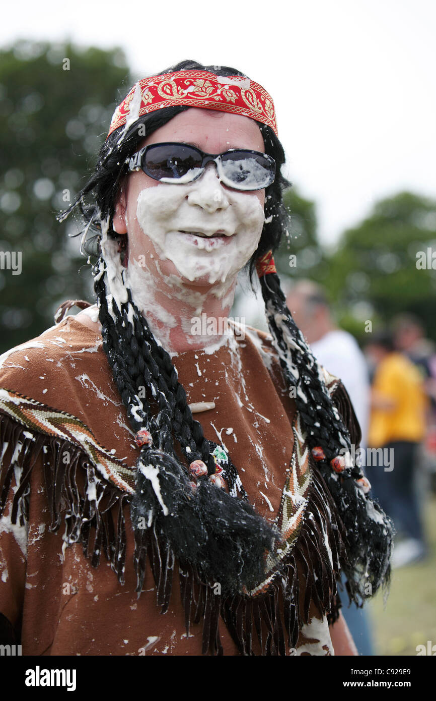 Custard pie face gag hires stock photography and images Alamy