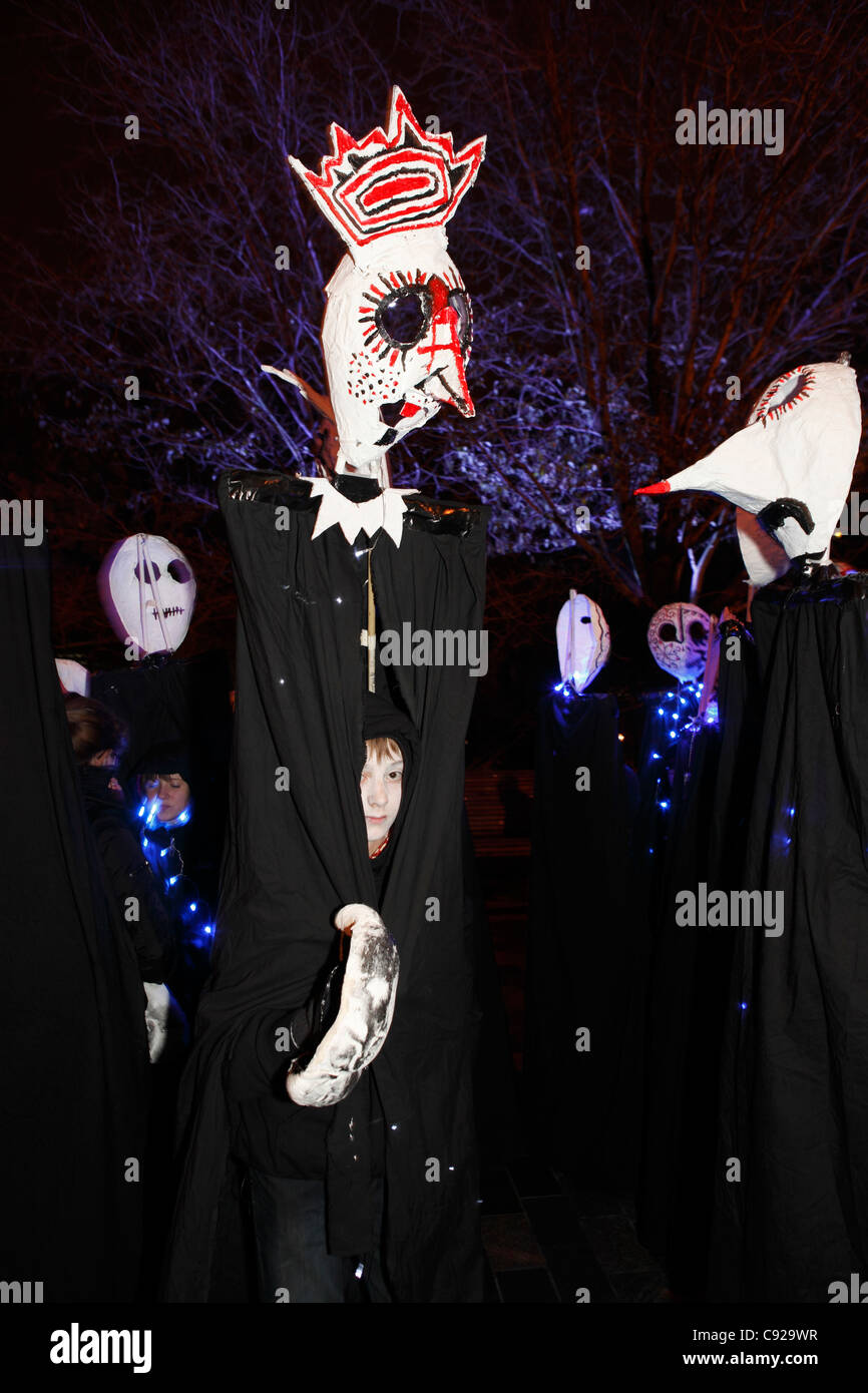 Parade. The quirky annual winter solstice festival, Burning The Clocks