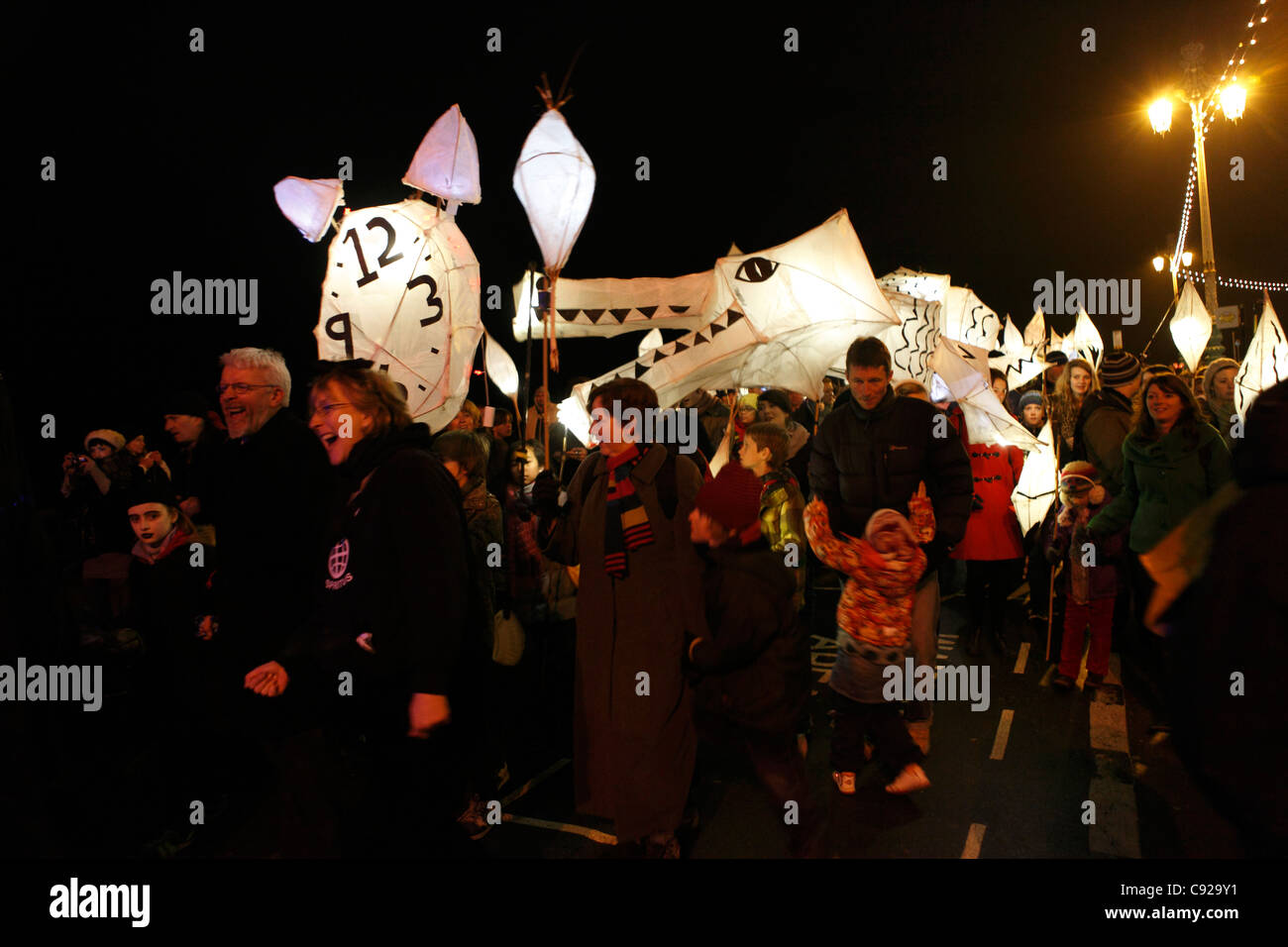 Parade. The quirky annual winter solstice festival, Burning The Clocks