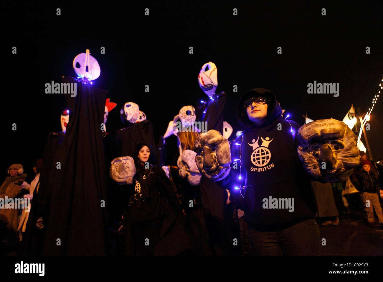 Parade. The quirky annual winter solstice festival, Burning The Clocks