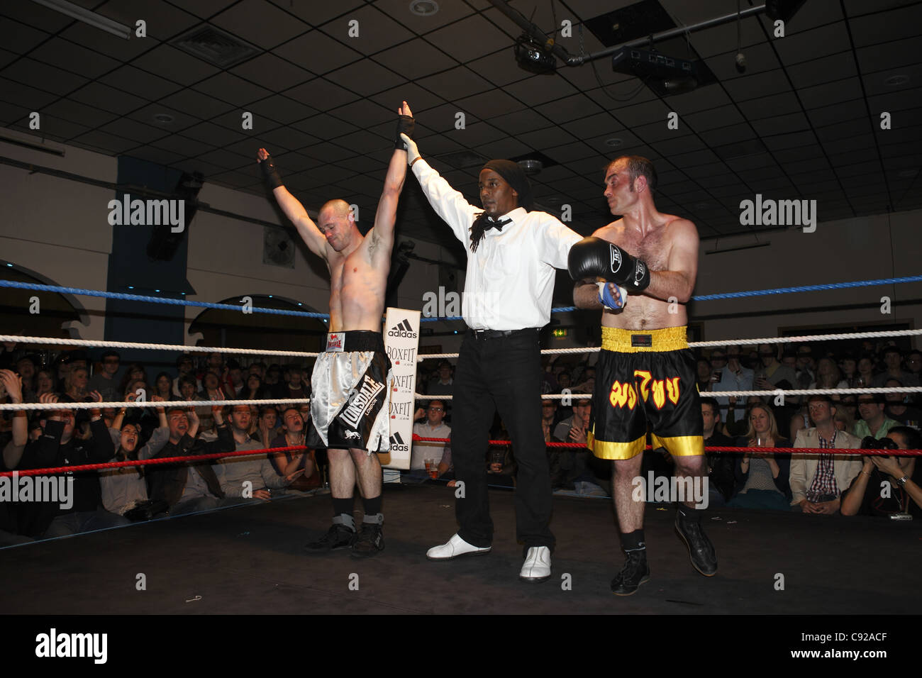 Chessboxing, boxing and chess board game being played alternately as part  of a new surreal sport, Islington, London, UK Stock Photo - Alamy