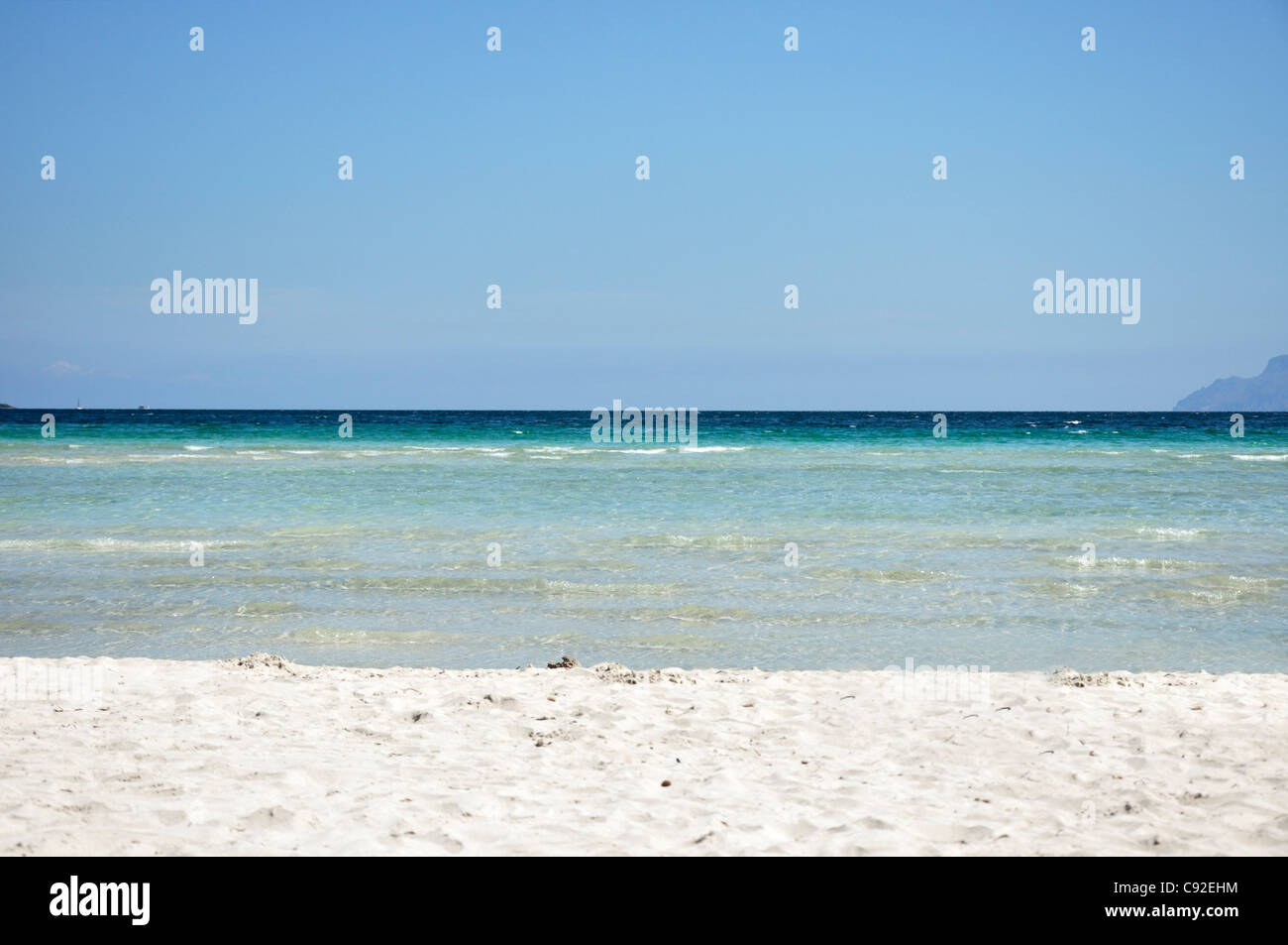 Alcudia beach, Mallorca, Balearic Islands, Spain, Europe Stock Photo
