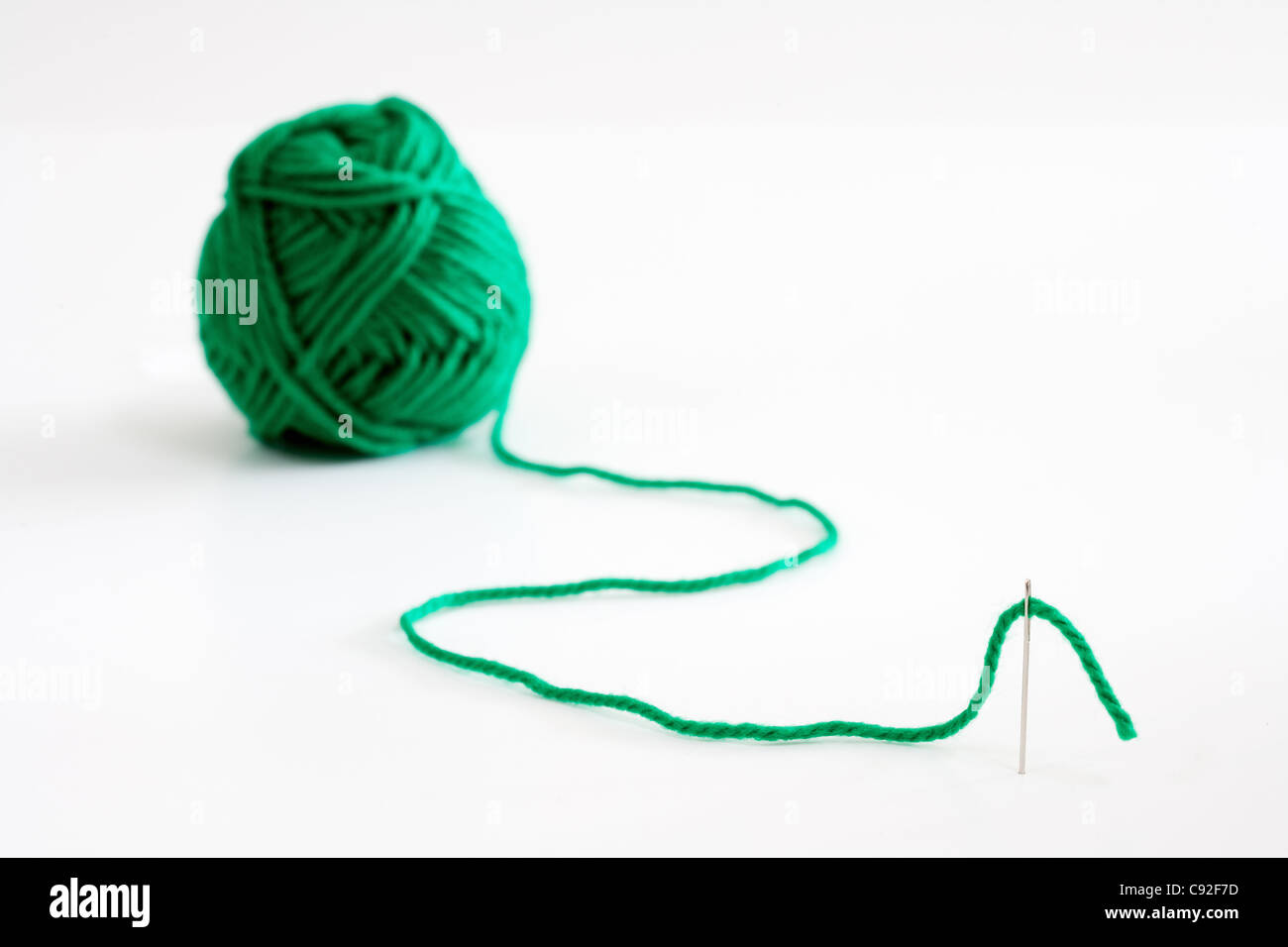 Sewing Needle and Thread Stock Photo Alamy