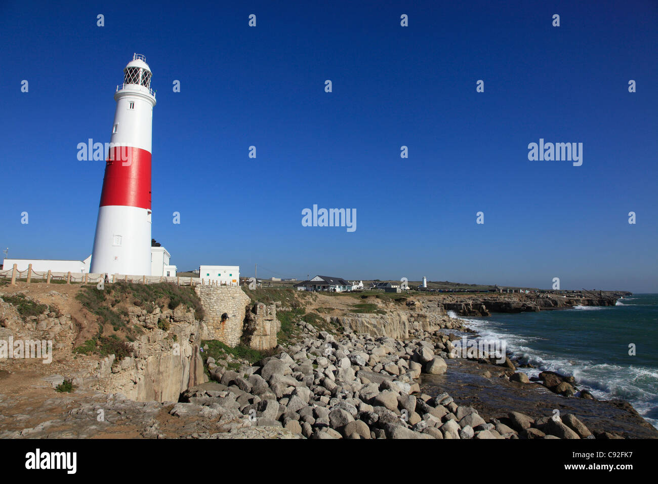 Portland Bill is a historic lighthouse on the Dorset coast Stock Photo - Alamy