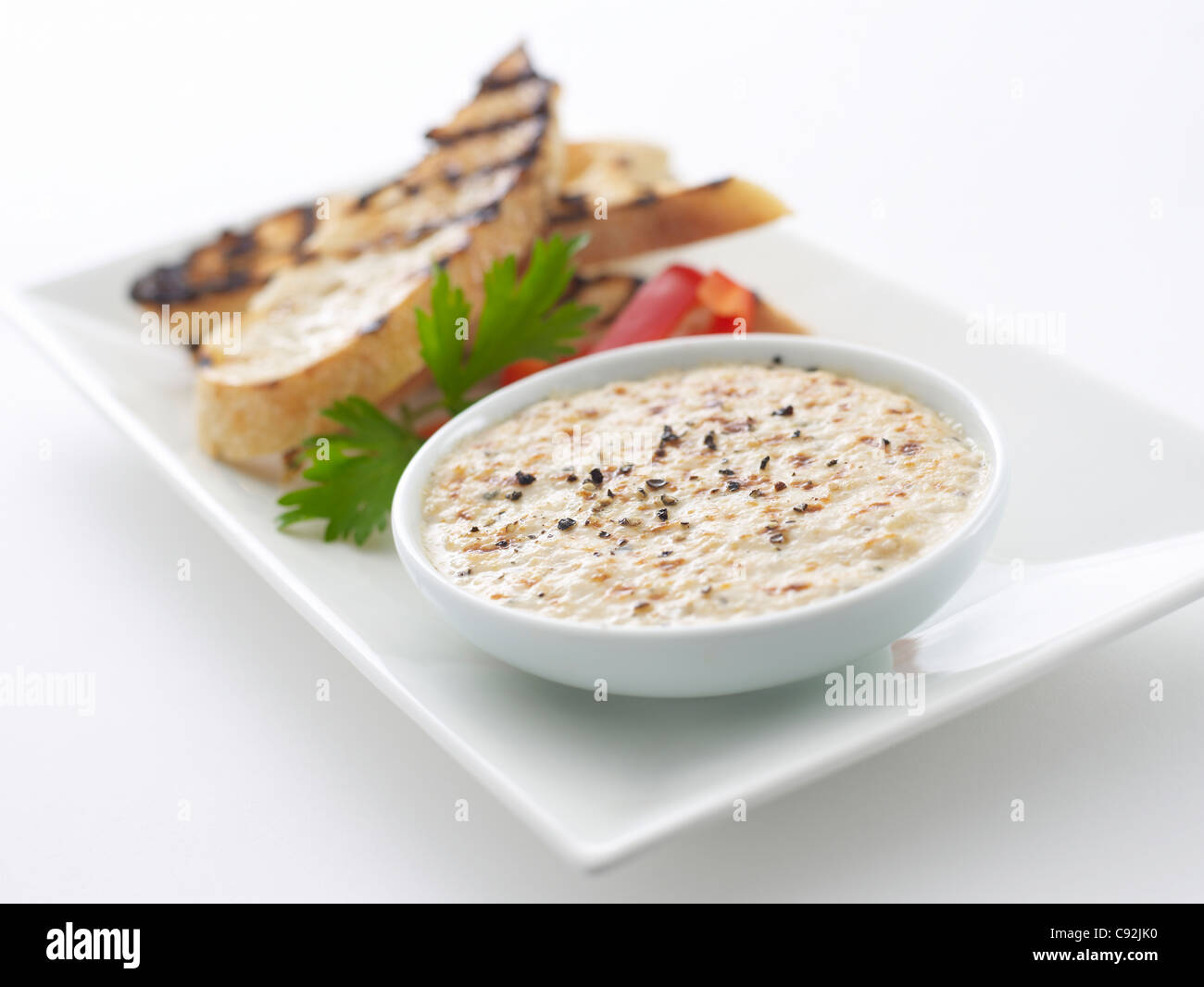 crab prawn parmesan dip Stock Photo Alamy