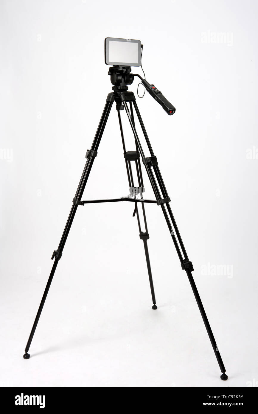 Touch pad on camera stand, studio shot Stock Photo Alamy