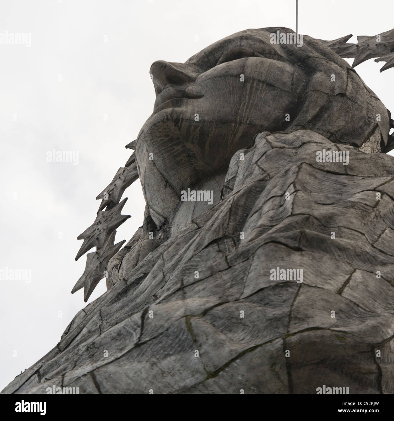 Statue of Virgin Mary of Quito, El Panecillo Hill, Quito, Ecuador Stock