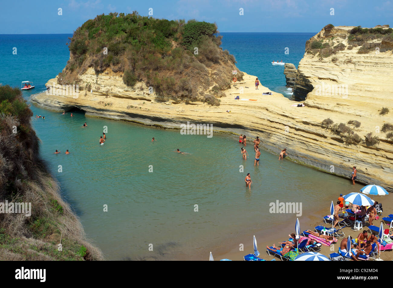 beach-canal-damour-sidari-corfu-high-resolution-stock-photography-and