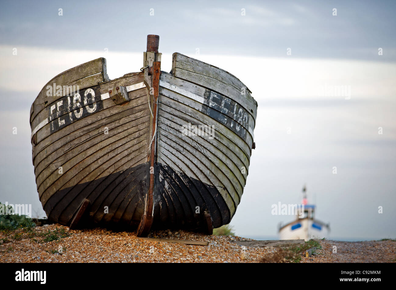Fishing boats, Dungeness, Kent, UK Stock Photo - Alamy