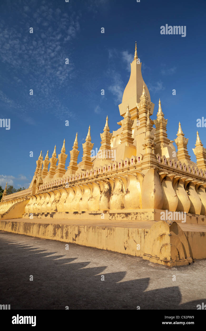 Pha That Luang (Pha Tat Luang), Vientiane, Laos Stock Photo