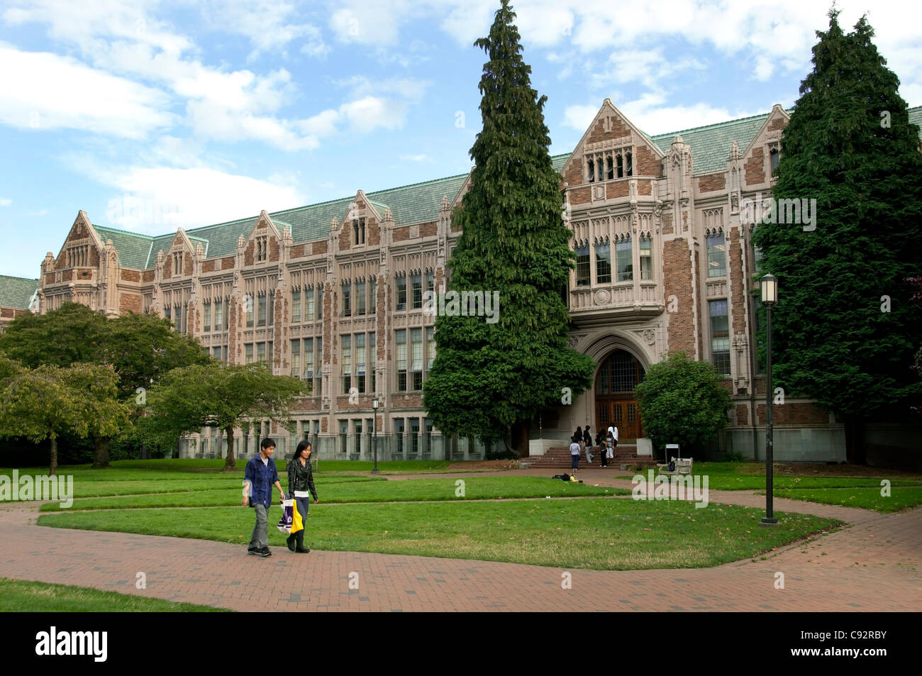 Seattle University of Washington United States Student Students Stock Photo