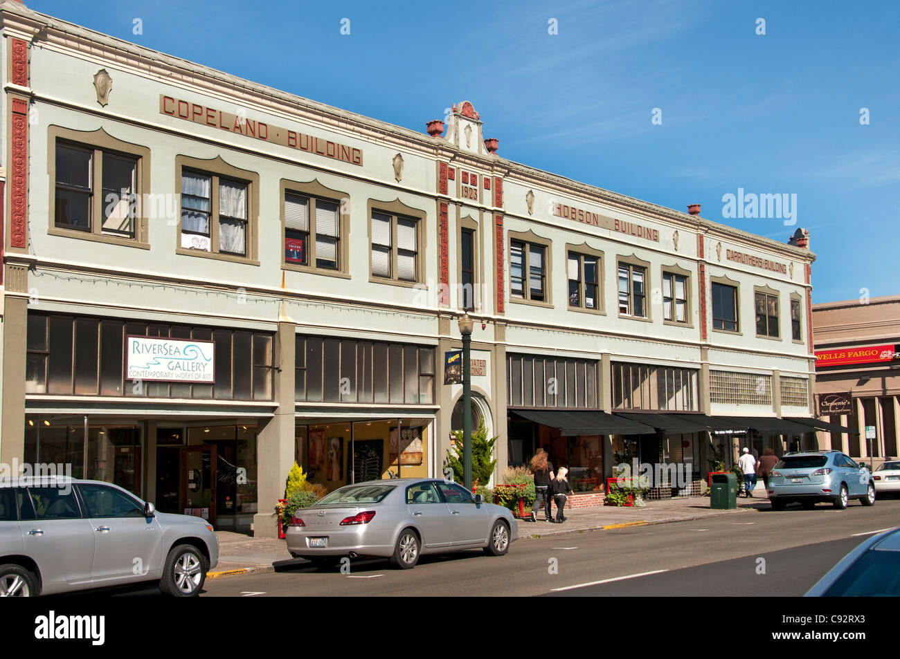 Astoria downtown Oregon State United States Stock Photo