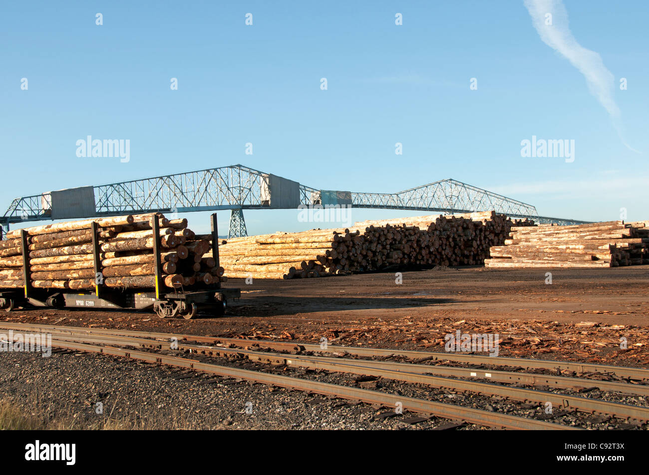 Log yard hires stock photography and images Alamy