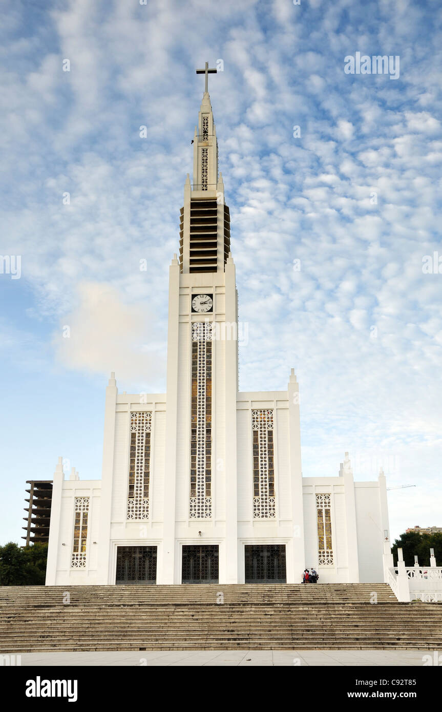 Maputo also known as Lourenco Marques has a large modern cathedral and Roman Catholicism is a well established religion in the Stock Photo