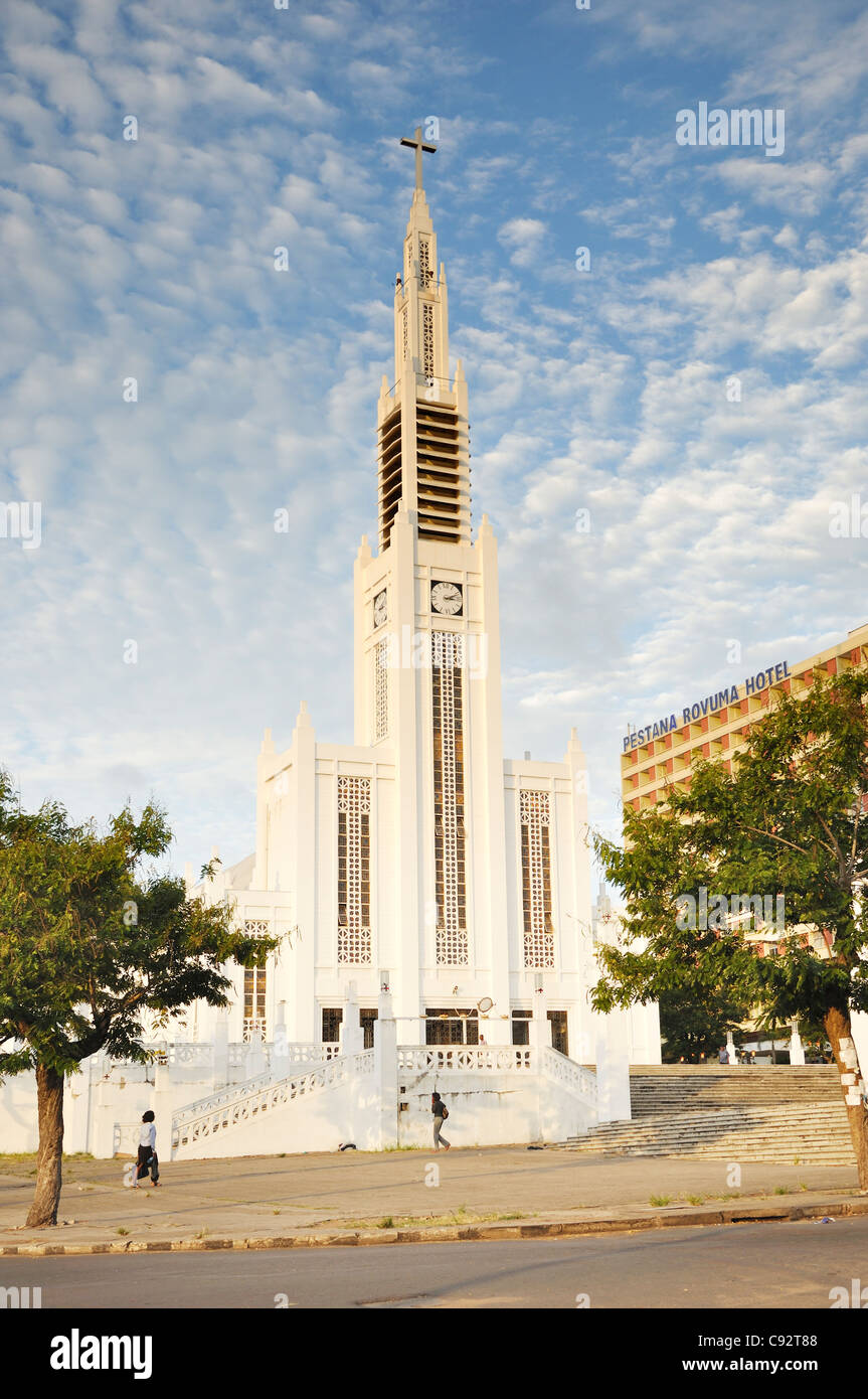 Maputo also known as Lourenzo Marques has a large modern cathedral and Roman Catholicism is a well established religion in the Stock Photo
