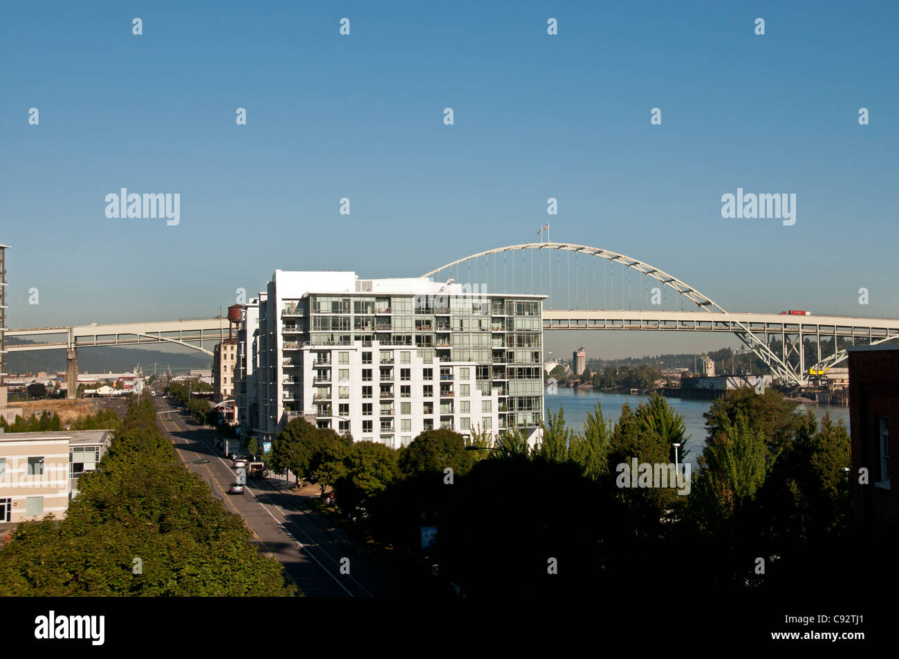 Portland Town City Oregon United States of America USA Stock Photo