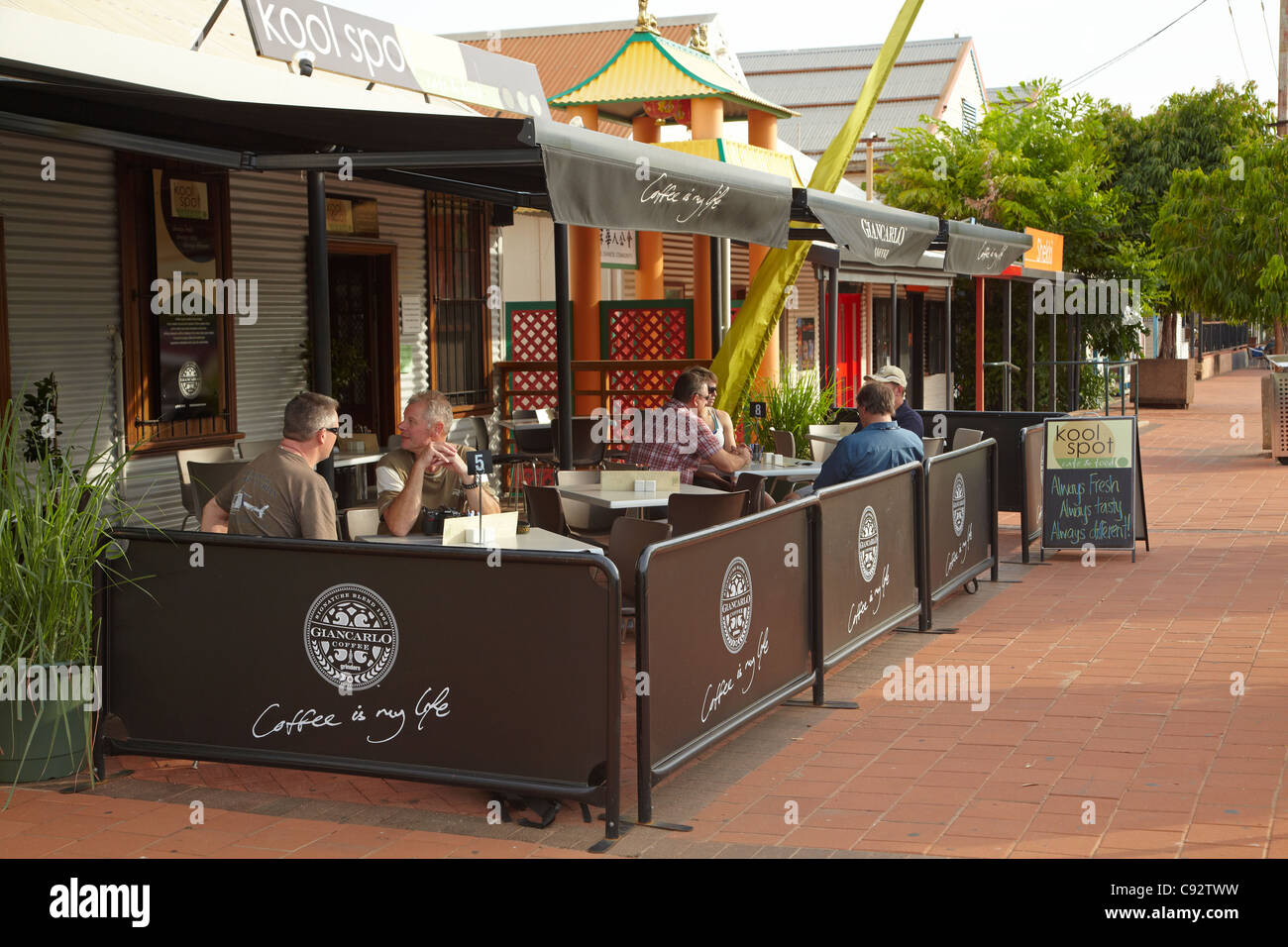 Cafe, Broome, Kimberley Region, Western Australia, Australia Stock Photo