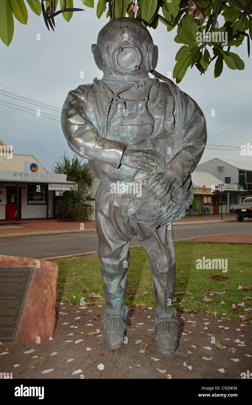 Pearl Divers Memorial, Broome, Kimberley Region, Western Australia, Australia Stock Photo