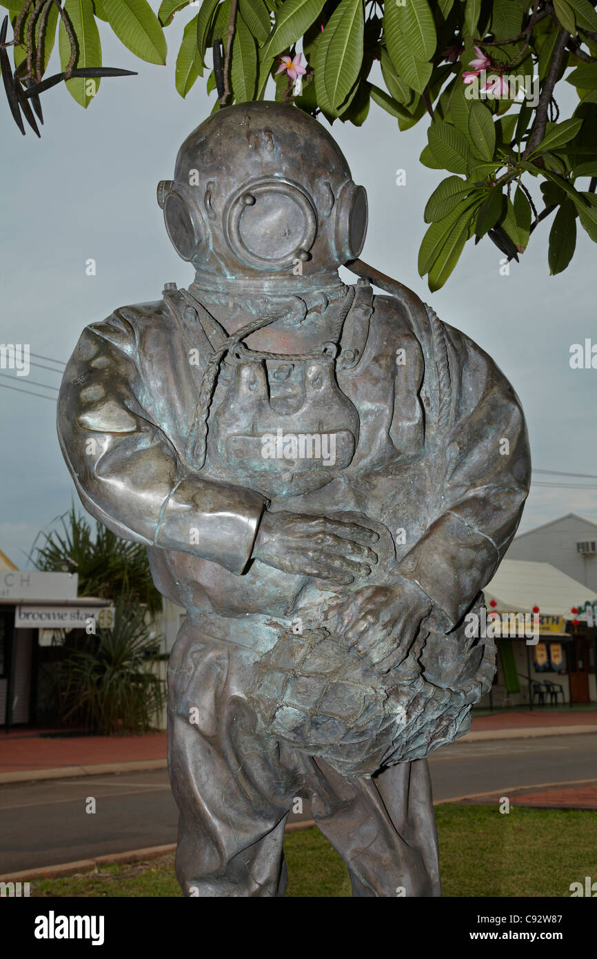 Pearl Divers Memorial, Broome, Kimberley Region, Western Australia, Australia Stock Photo