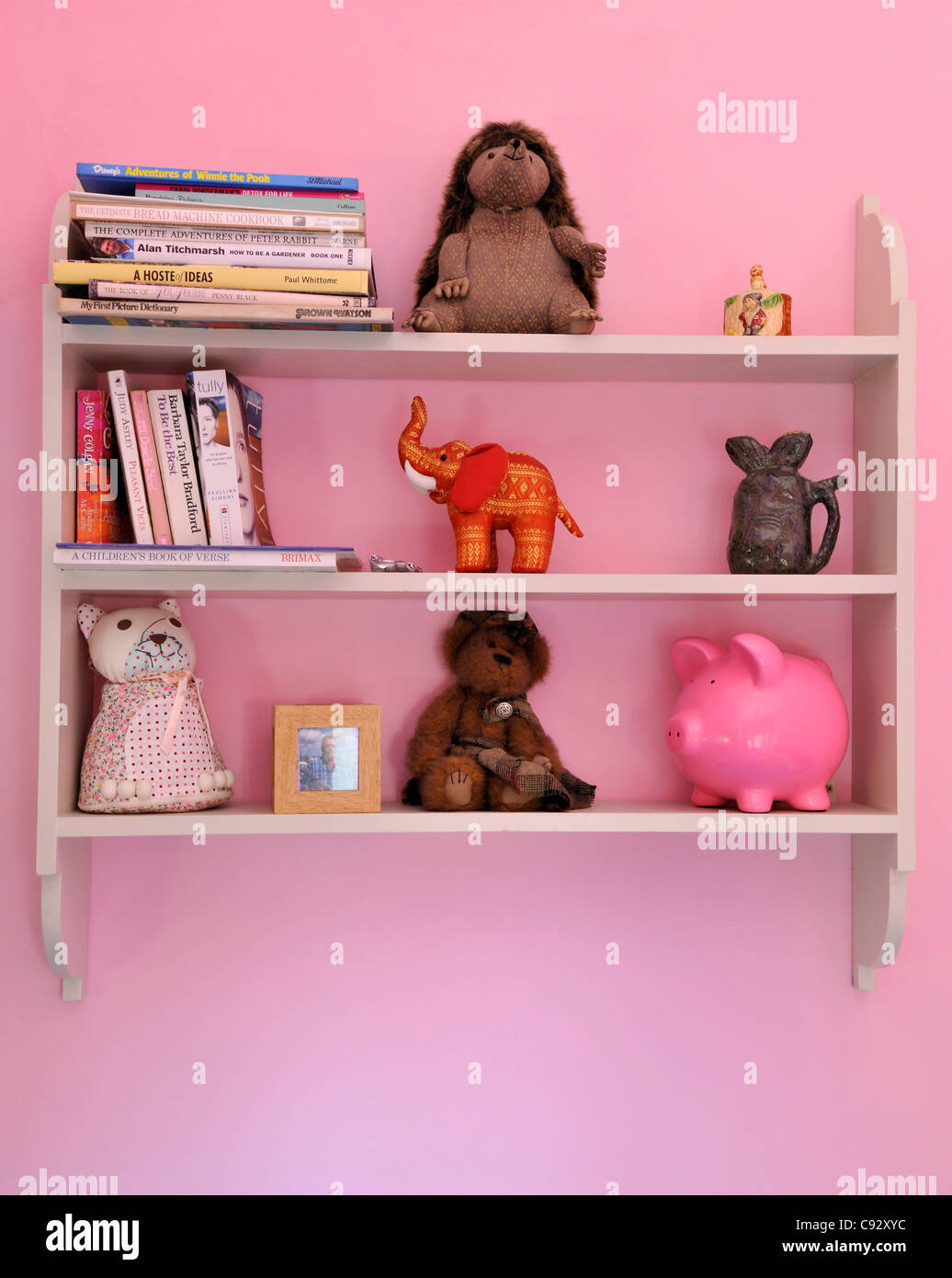 Pink Is A Popular Colour For Girls Bedrooms And Shelves Are