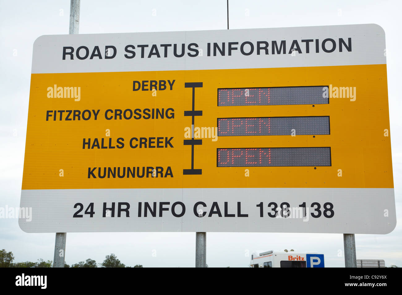Information sign, Great Northern Highway, near