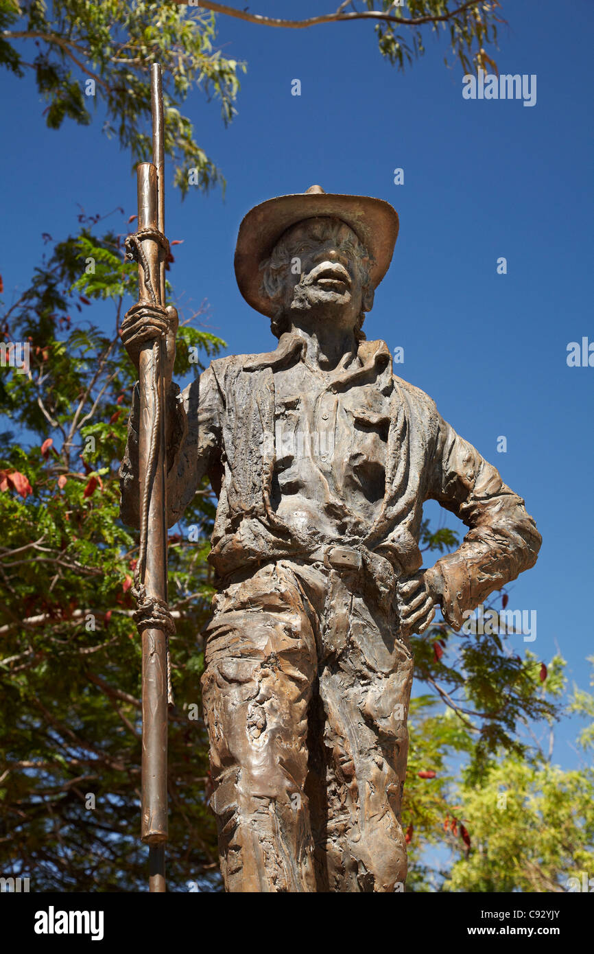 Jack Jugarie "Standing Proud" memorial statue, Memorial Park, Halls