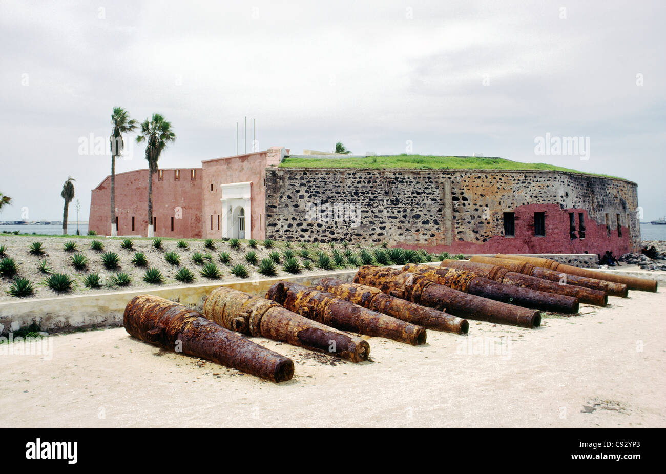 Goree Island Slave House colonial garrison off Dakar, Senegal. Slaves