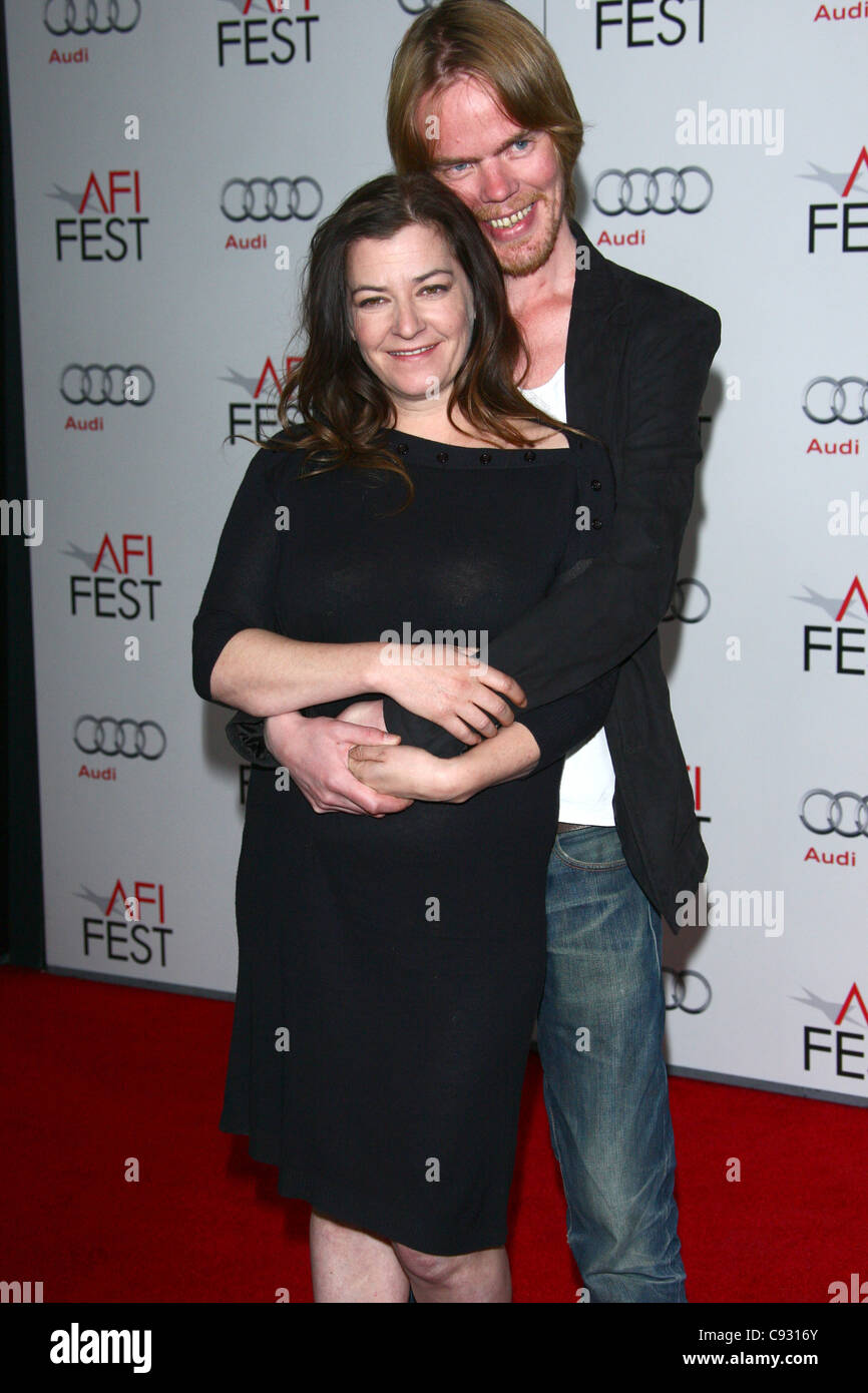 LYNNE RAMSAY & RORY KINNEAR WE NEED TO TALK ABOUT KEVIN. SPECIAL SCREENING AT THE AFI FEST 2011 HOLLYWOOD LOS ANGELES CALIFORN Stock Photo