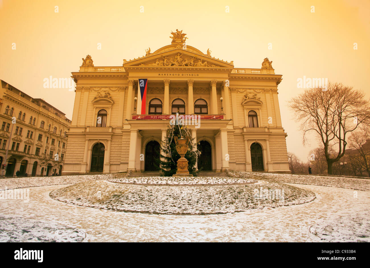 Brno, Czech Republic; The Opera Theatre Stock Photo