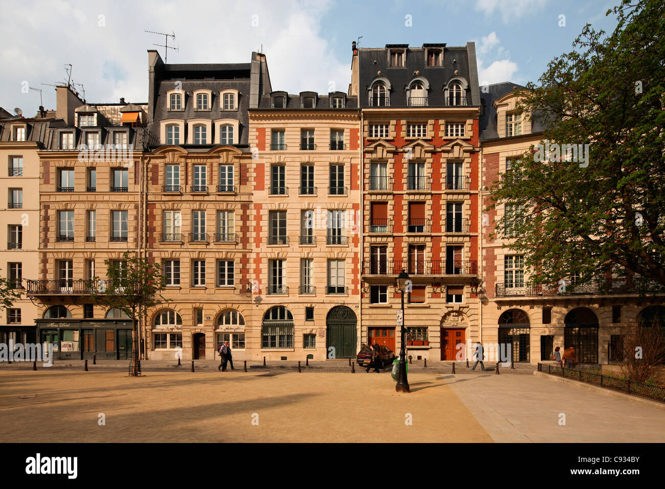 Square at Pont Neuf, on the Ile de la Cite, Paris. Stock Photo