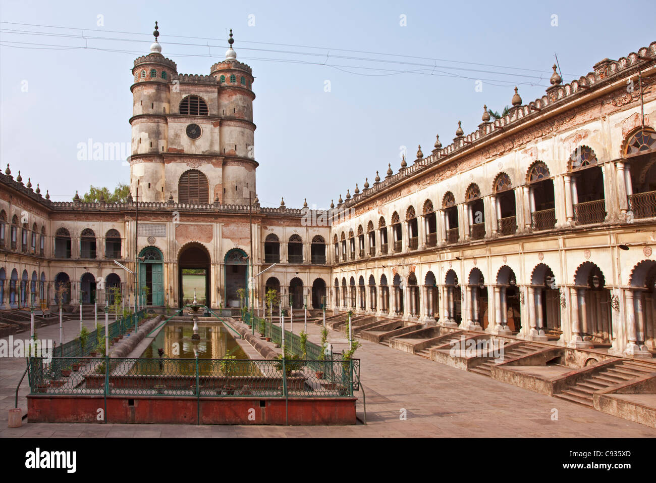 Lying 35 miles north of Kolkata  on the banks of the Hooghly River is the impressive Hugli Imambara building. Stock Photo