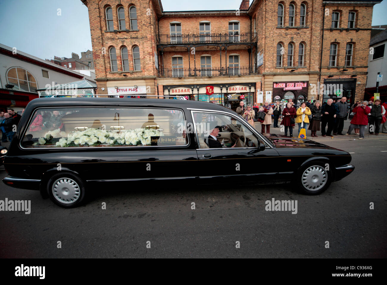 SIR JIMMY SAVILE'S FUNERAL CORTEGE SIR JIMMY SAVILE'S FUNERAL CORTEGE