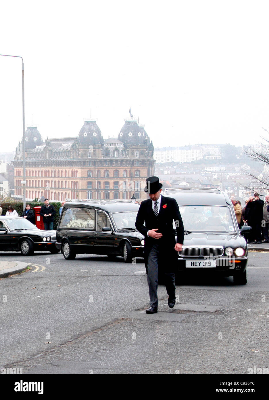 SIR JIMMY SAVILE'S FUNERAL CORTEGE SIR JIMMY SAVILE'S FUNERAL CORTEGE