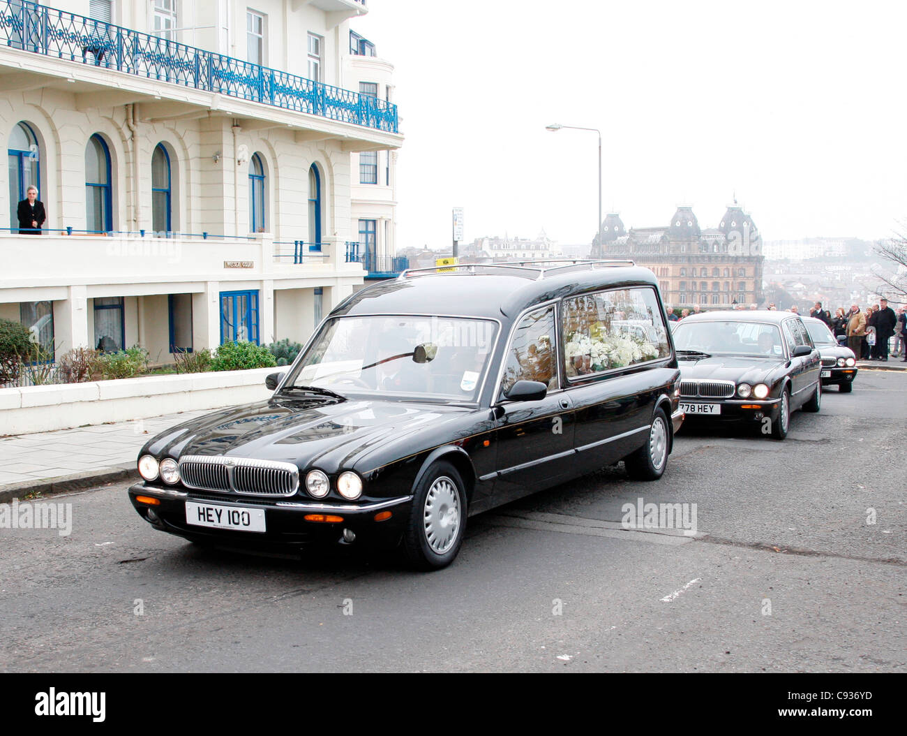 SIR JIMMY SAVILE'S FUNERAL CORTEGE SIR JIMMY SAVILE'S FUNERAL CORTEGE