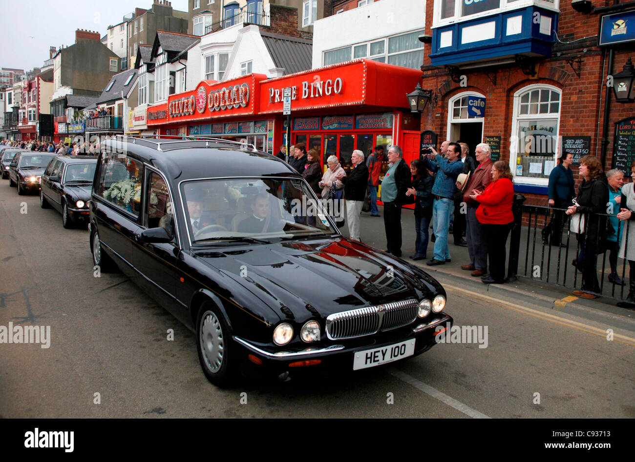 SIR JIMMY SAVILE'S FUNERAL CORTEGE SIR JIMMY SAVILE'S FUNERAL CORTEGE