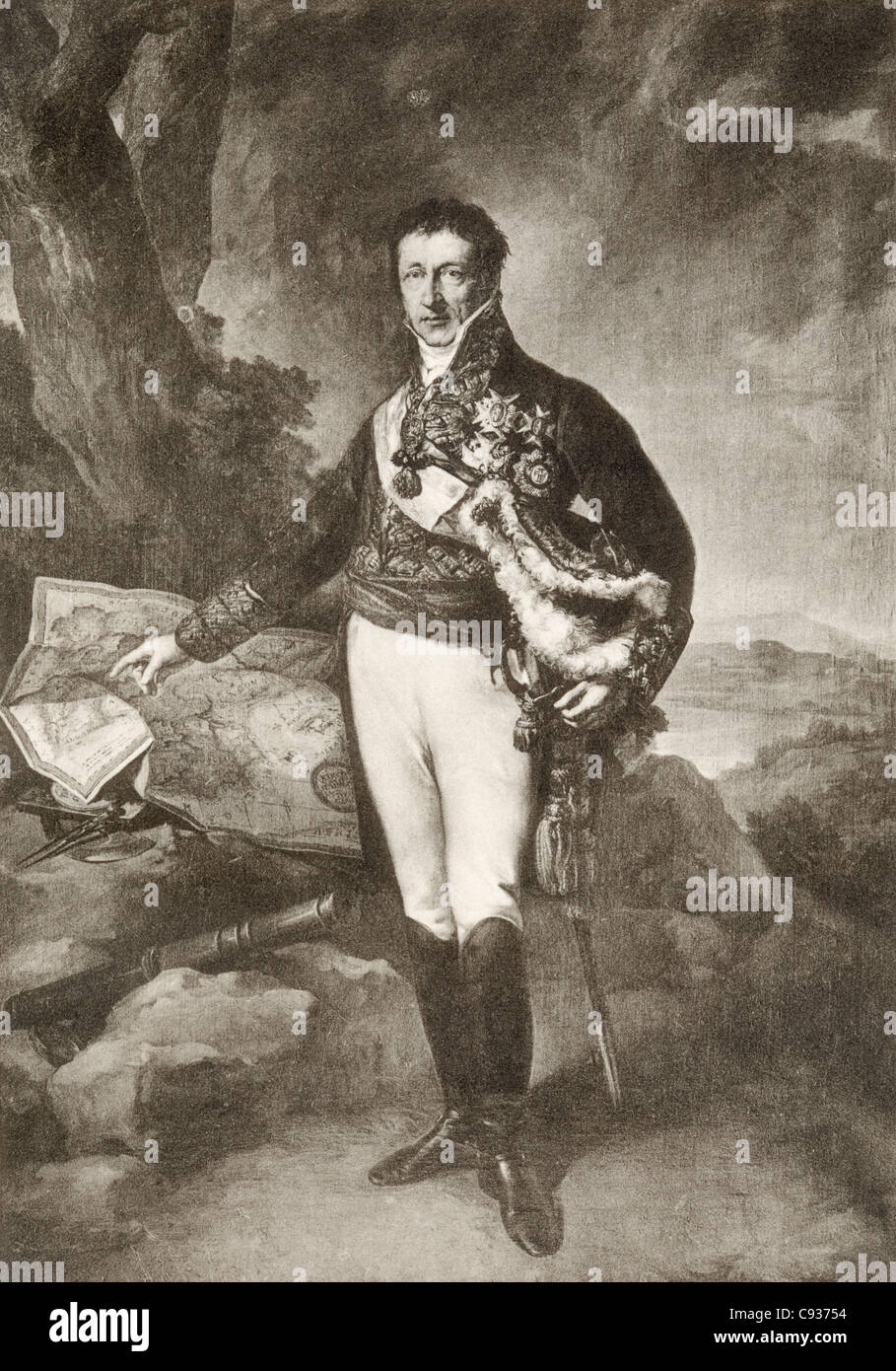 Pedro de Alcántara Álvarez de Toledo y Salm-Salm, XIII duque del Infantado, 1768-1841. Spanish soldier and politician. Stock Photo