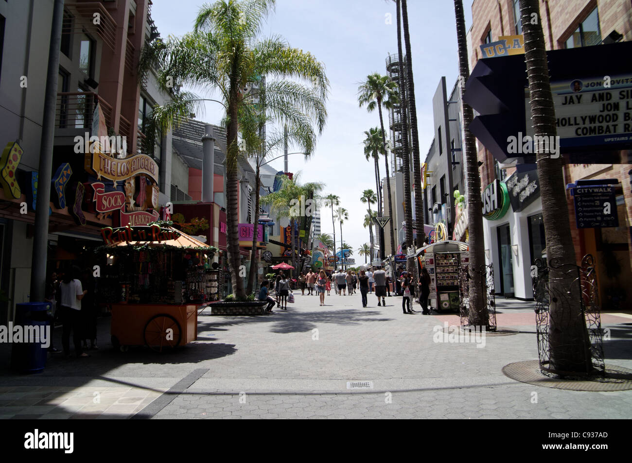 Entrance of Universal Studios - Hollywood - Los Angeles California Stock Photo