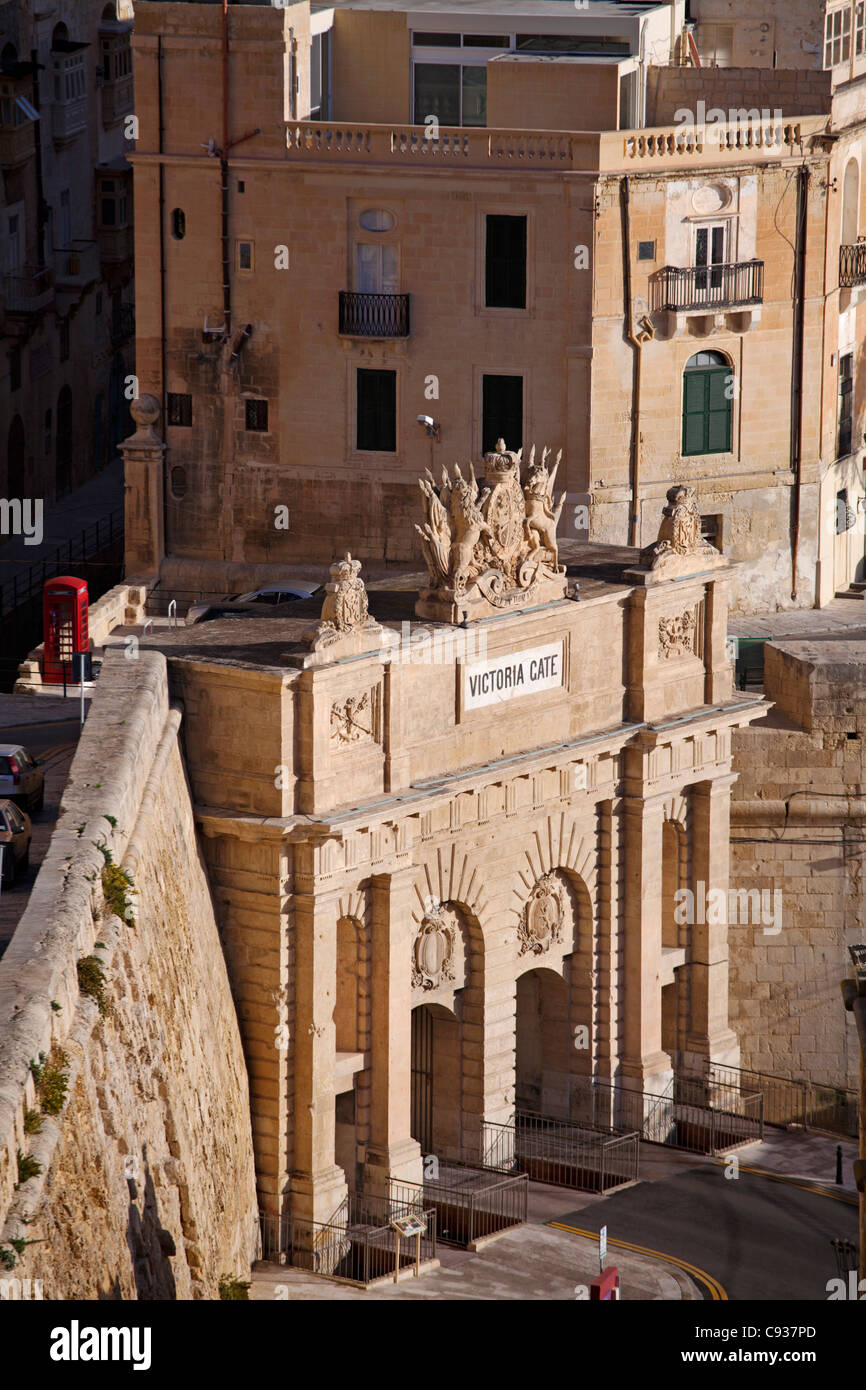 Malta, Europe; Victoria Gate, built by Queen Victoria during the