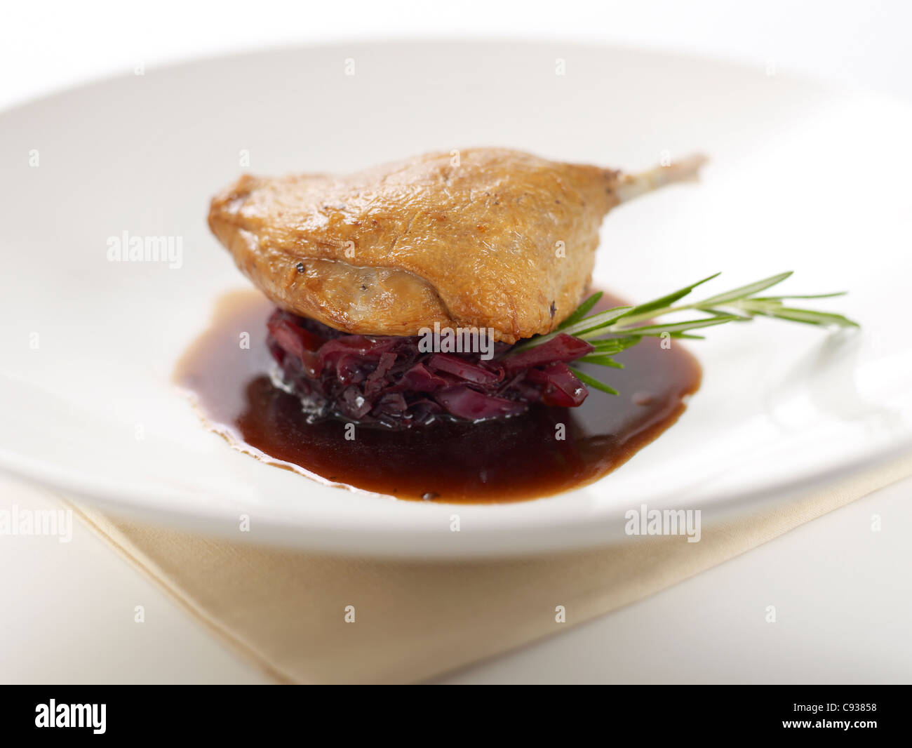 duck confit meal Stock Photo - Alamy