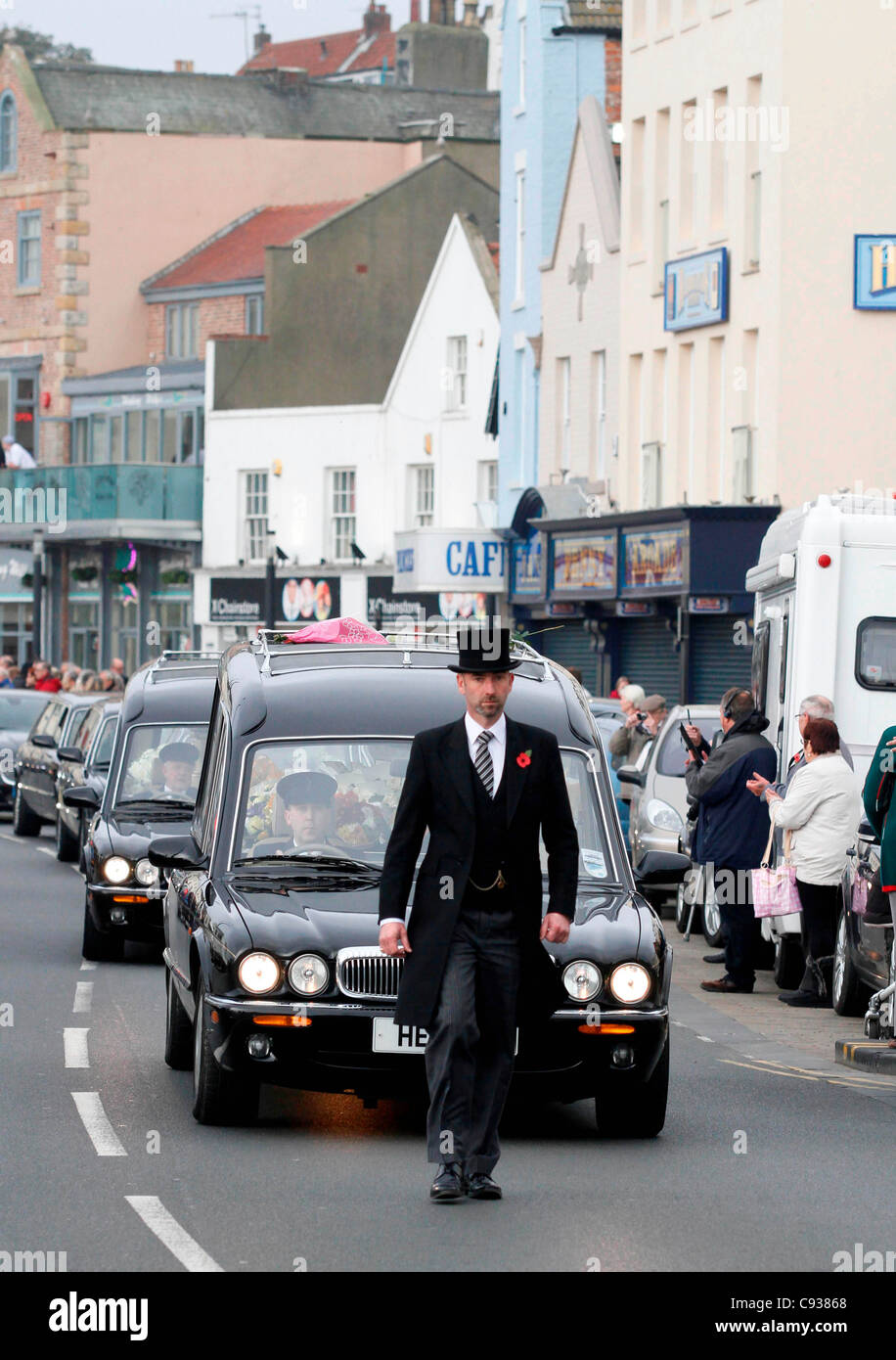 SIR JIMMY SAVILE'S FUNERAL CORTEGE SIR JIMMY SAVILE'S FUNERAL CORTEGE