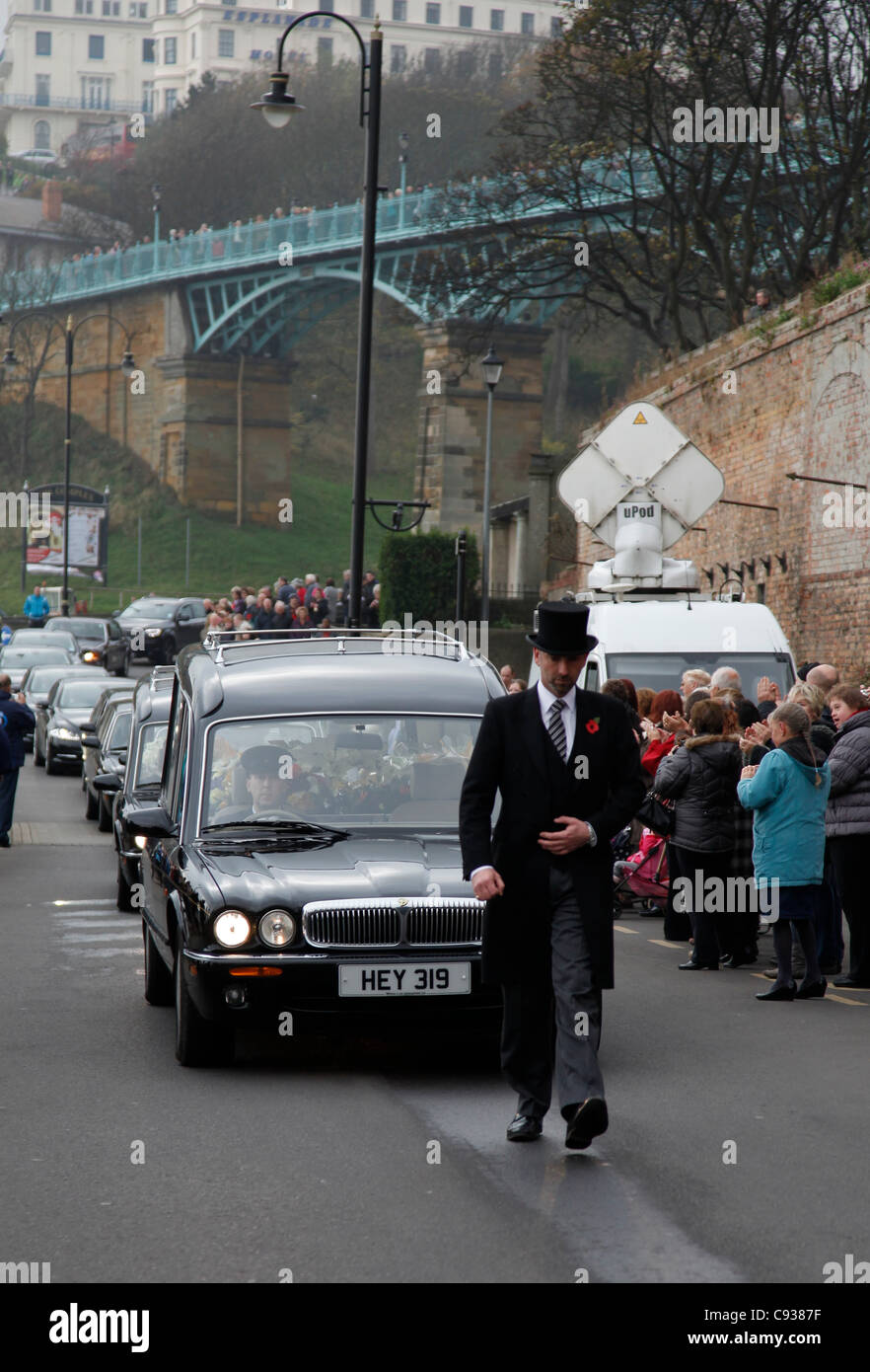 SIR JIMMY SAVILE'S FUNERAL CORTEGE SIR JIMMY SAVILE'S FUNERAL CORTEGE