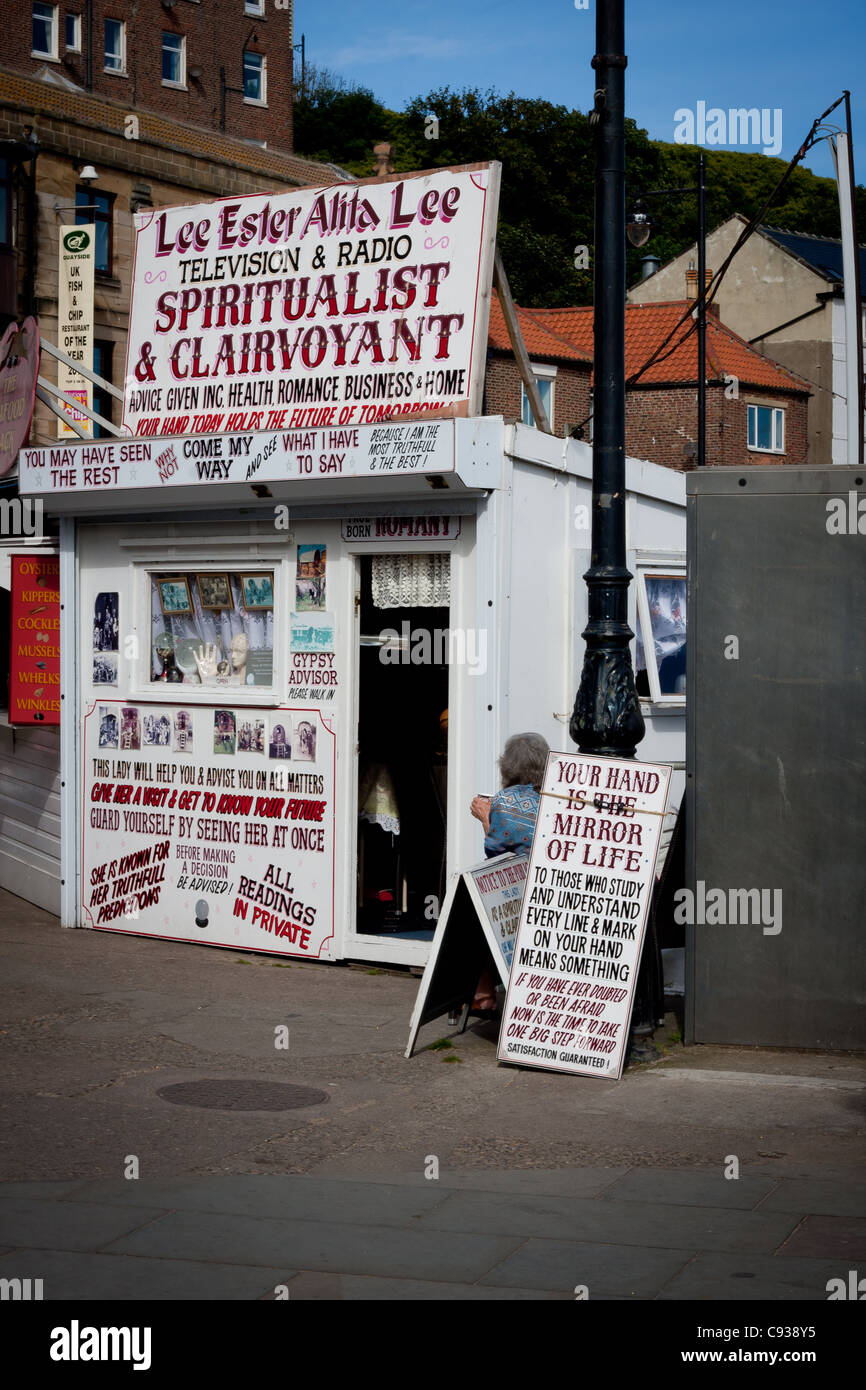 Lee Ester Alita Lee spiritualist and clairvoyant in Whitby Stock Photo -  Alamy
