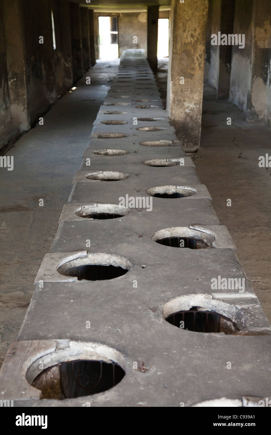 Poland Brzezinka Auschwitz Ii Birkenau Latrines In The