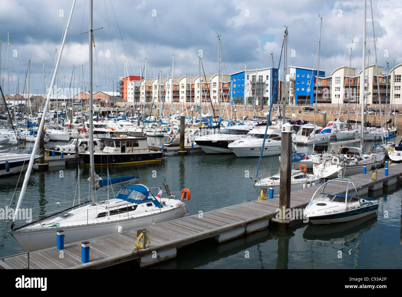 The Marina at St Helier, on Jersey, Channel Islands Stock Photo Alamy