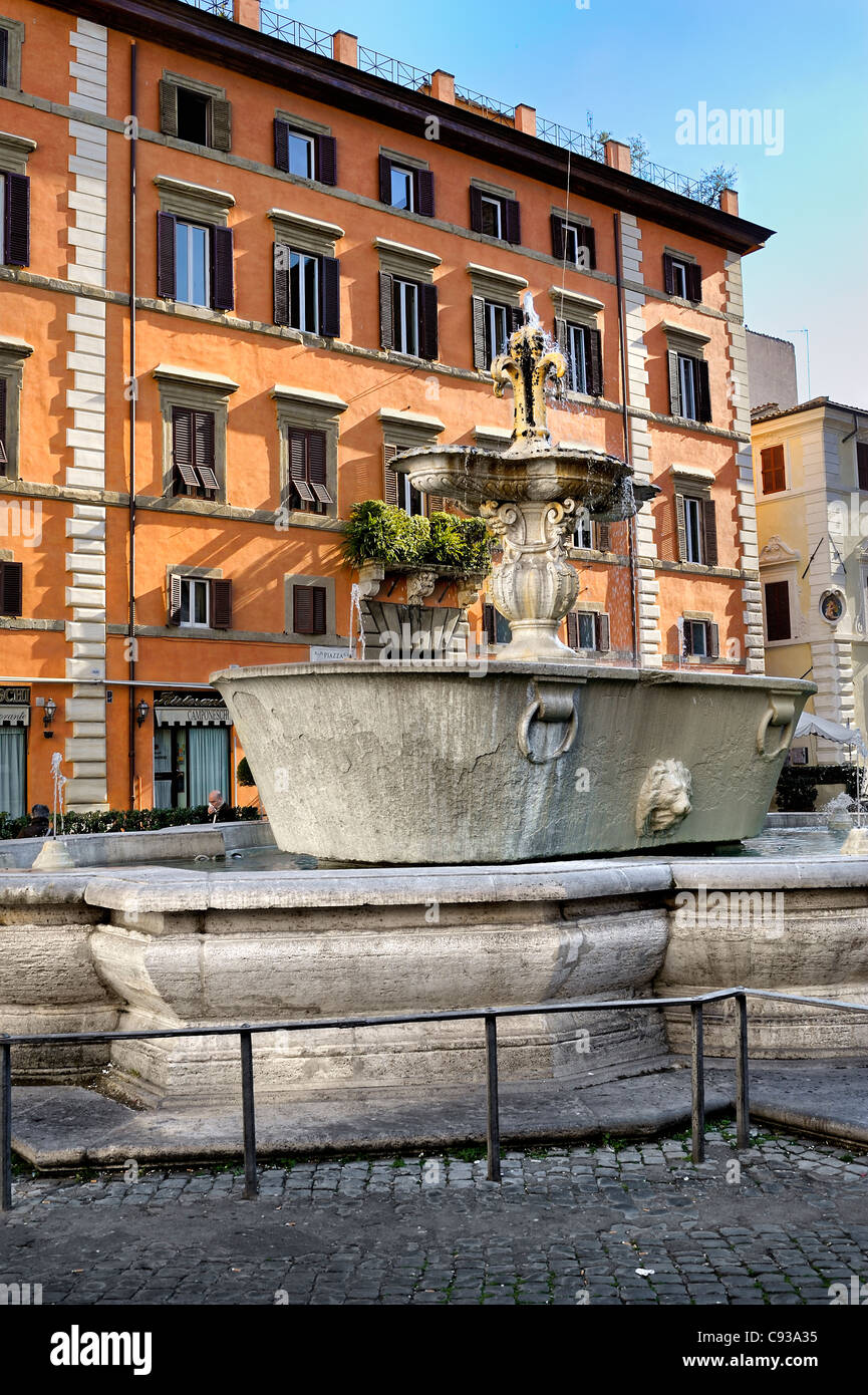 Piazza Farnese, Roma, Italy. Stock Photo