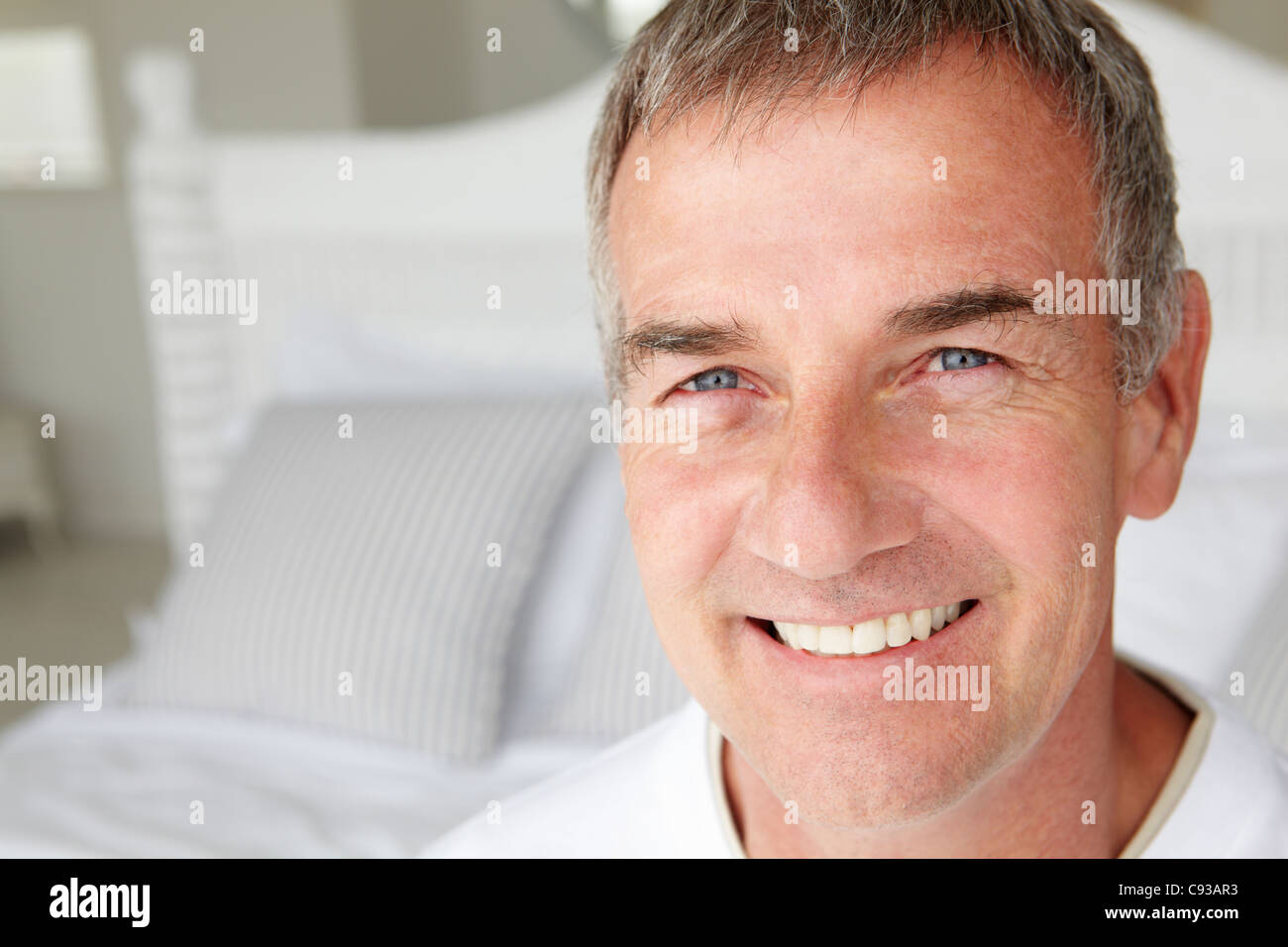 Mid age man head and shoulders Stock Photo Alamy