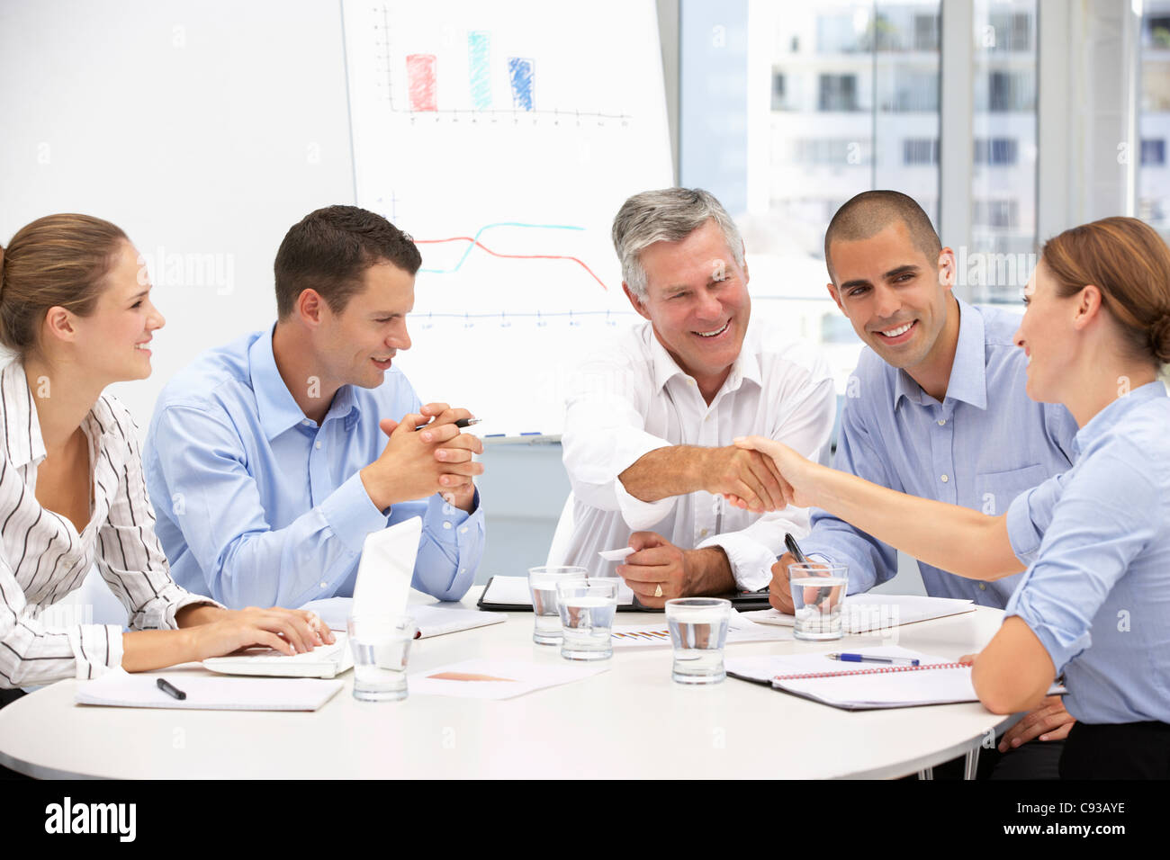 Business people in meeting Stock Photo